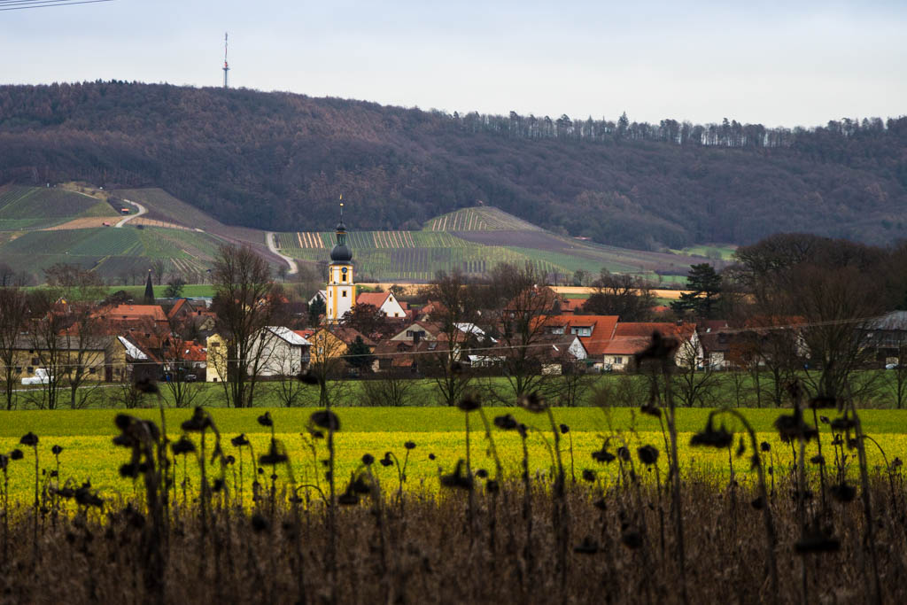 Winterwanderung - Blick auf Rüdenhausen und Friedrichsberg