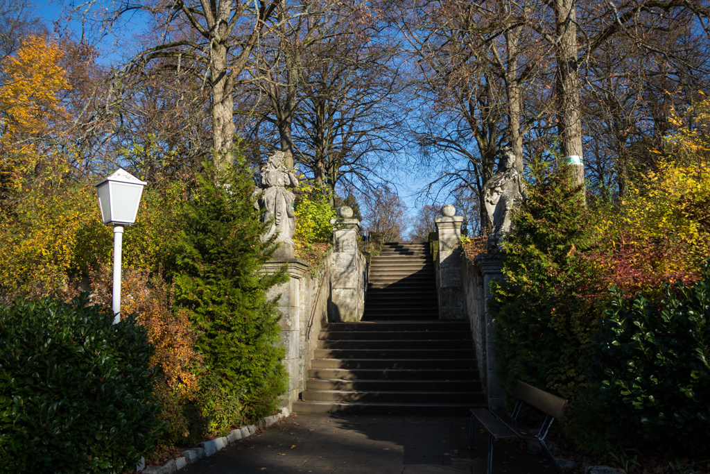 Treppe zum Schlosspark